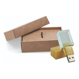 Kit 60 Pen Drive Vidro Ecológico