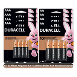 Kit 64 Pilhas Duracell Alcalina 32 Aa+ 32 Aaa Pack 16 Econo