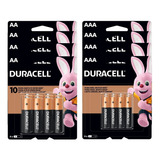 Kit 64 Pilhas Duracell Econopack 32 Aa +32 Aaa Pack 16