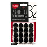 Kit 64 Protetor Borracha Auto Adesivo Pé Sofá Cadeira Mesa