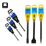 Kit 6pçs Sds Plus P/martelete Brocas,talhadeiras E Ponteiro
