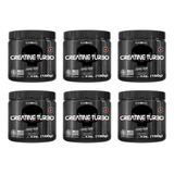 Kit 6x Creatina Turbo Black Skull 150g Caveira Preta