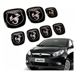 Kit 7 Adesivo Emblema Fiat Abarth