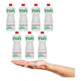 Kit 7 Álcool 70% Líquido 1 L Etílico Hidratado Bactericida