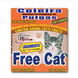 Kit 7 Coleira Natural Antipulga Free Cat 36cm Gatos