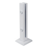 Kit 7 Coluna Torre Branca Blindex Inox 30 Cm 2 Furos