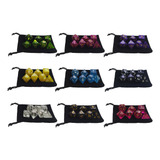 Kit 7 Dados Rpg De Mesa Mais 1 Bolsa - Várias Cores