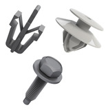Kit 7 Grampo Presilha Grade Radiador L200 Outdoor 2009 2010