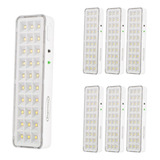Kit 7 Lâmpadas Luminária Emergência 30 Led Bivolt Segurimax