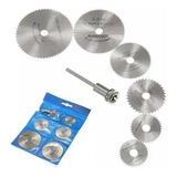 Kit 7 Peças Mini Disco Serra Circular Micro Retifica Dremel