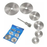 Kit 7 Peças Mini Disco Serra Circular Micro Retifica 