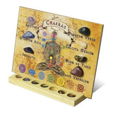 Kit 7 Pedras Dos Chakras Pedras Brasileiras Quadro Reiki