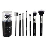 Kit 7 Pincéis De Maquiagem Com Estojo Pincel Macrilan Kp9-3