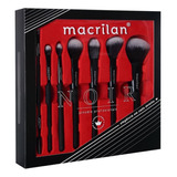 Kit 7 Pincis Profissional Maquiagem Noir Ed009 Macrilan