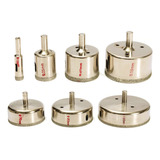 Kit 7 Serra Copo Diamantada Furo Em Azulejo Pisos 10 A 100mm