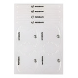 Kit 8 Adesivos Protetor Maçaneta Porta Resinado Mod. Nissan