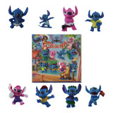 Kit 8 Bonecos Lilo Stitch O Filme Brinquedo Infantil Ohana