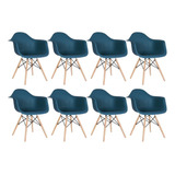 Kit 8 Cadeiras Charles Eames Eiffel