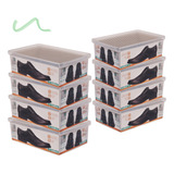 Kit 8 Caixa De Sapato Transparente Para Organizar - Grande
