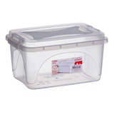 Kit 8 Caixas Organizadoras 3l Transparente Tampa Com Trava