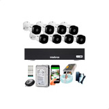 Kit 8 Câmeras Intelbras 1120b Dvr Intelbras Mhdx 8 Canais