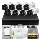 Kit 8 Câmeras Intelbras Vhl 1220 Full Dvr 16 Canais 1tb Wd