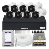 Kit 8 Câmeras Intelbras Vhl 1220 Full Hd Dvr 8 Canais 1tb Wd