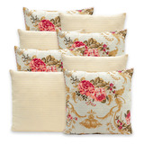 Kit 8 Capas Piquet 40x40 Para Almofadas Decoração Favinho