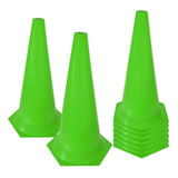 Kit 8 Cones Marcao Muvin 50cm Treino Funcional Agilidade Cor Verde