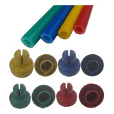 Kit 8 Isotubos + 8 Ponteiras Para Haste Cama Elástica