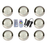 Kit 8 Led 5w Rgb Aço