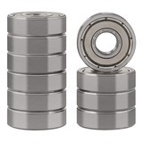 Kit 8 Micro Rolamento 608 Z Zz - 608z 4x13x5mm Abec-7