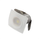 Kit 8 Mini Spot Led Balizador Embutir 1w Dicroica Teto 3000k