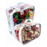Kit 8 Organizador Brinquedos 5 Pp + 3 P Com Zíper - Bubag