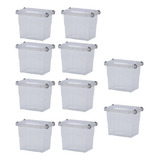 Kit 8 Organizador De Armário Pratic Box 2l C/tampa