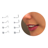 Kit 8 Piercing Nariz Nostril Atacado