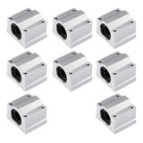 Kit 8 Pillow Block 12mm Com Rolamento P/ Eixo Linear Sc12uu