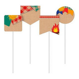 Kit 8 Plaquinhas Para Personalizar Festa Junina