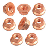 Kit 8 Porca Cobre M8 Coletor Escapamento Gol Saveiro Parati