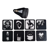 Kit 8 Quadrinhos Em Mdf Personagens Filmes De Terror