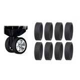 Kit 8 Rodinhas Para Mala De Viagem Dupla Substituição-360º
