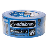 Kit 8 Rolos Fita Crepe Azul Imobiliária 722 48x50 - Adelbrás