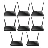 Kit 8 Roteador Repetidor 2 Antenas 300 Mbps 4 Portas D-link