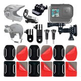 Kit 8 Suporte Acessórios Adesivo Reto Gopro Base Jhook