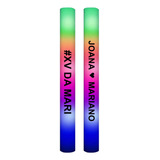 Kit 80 - Bastão Led Personalizado - 3 Funções- 40cm