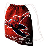 Kit 80 Mochila Saco Personalizada Lembrancinha Homem Aranha