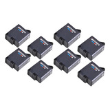 Kit 8x Bat Recarregável Extra Pra Gopro 5 6 Hero 7 8 Black F