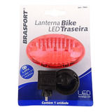 Kit 8x Lanterna Bike Led Traseira Brasfort 7863