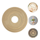 Kit 9 Bastidores 30 A 10 Cm Mdf Cru De 6mm Moldura Bordado