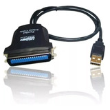 Kit 9 Cabo Paralelo Usb Impressora Conversor Femea 36pin